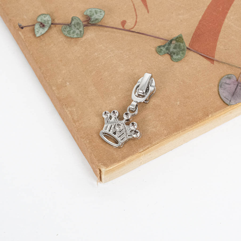 Curseur Couronne Pour Fermeture 3mm Argenté - Maison Klem